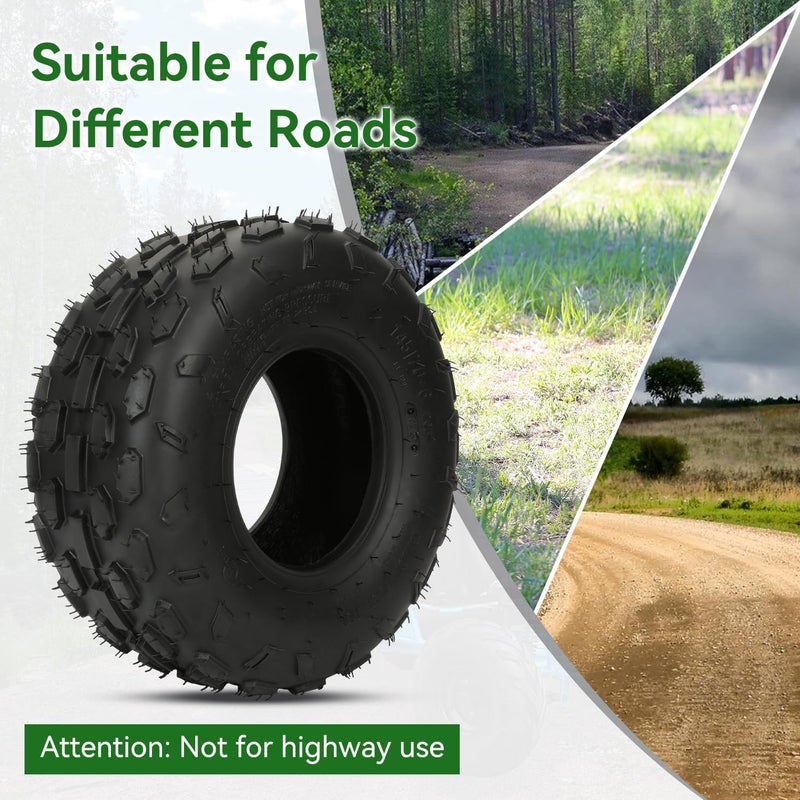 XIKOBY 145/70-6 145 70-6 Tire Tubeless Compatible with Mini Bike Coleman CT100U CC100X KT196 Go Kart Baja Doodle Bug DB30 GMB100 Motovox Mega Moto 80cc 105cc Kazuma ATV Quad 4 Wheeler UTV - Image 3